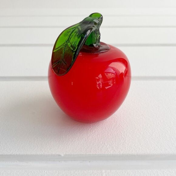 Set of Vintage Murano Blown Glass Fruit & Veggie Apple, Banana, Eggplant, Carrot - Picture 4 of 10